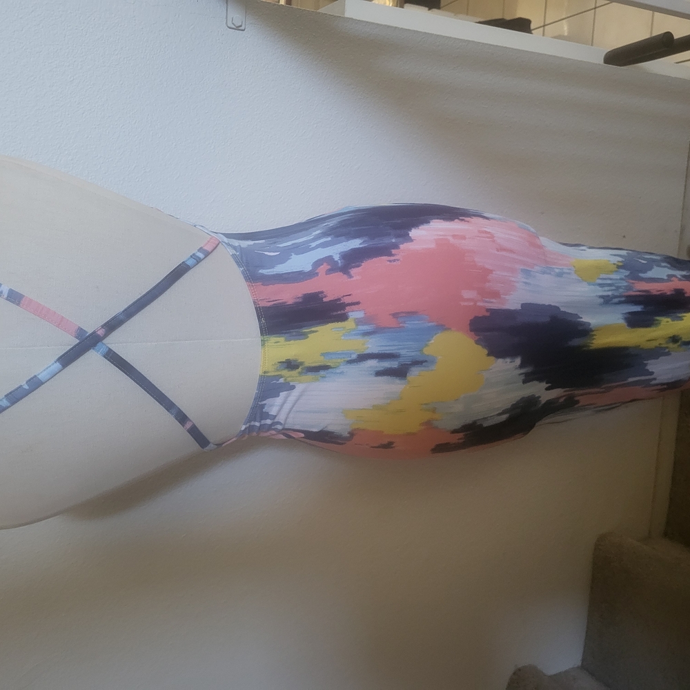 Colorful Abstract Bodycon Dress - Picture 3 of 6